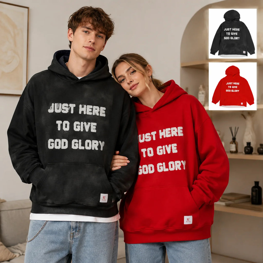 Give God Glory Couple Hoodie