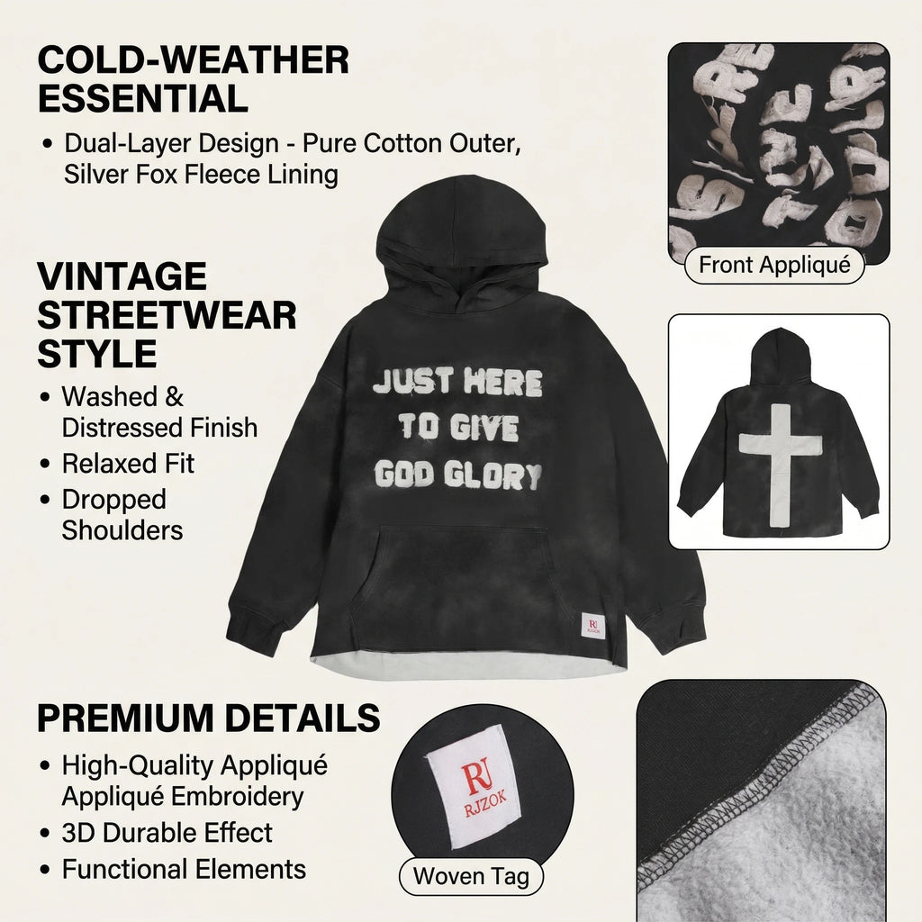 Give God Glory Couple Hoodie
