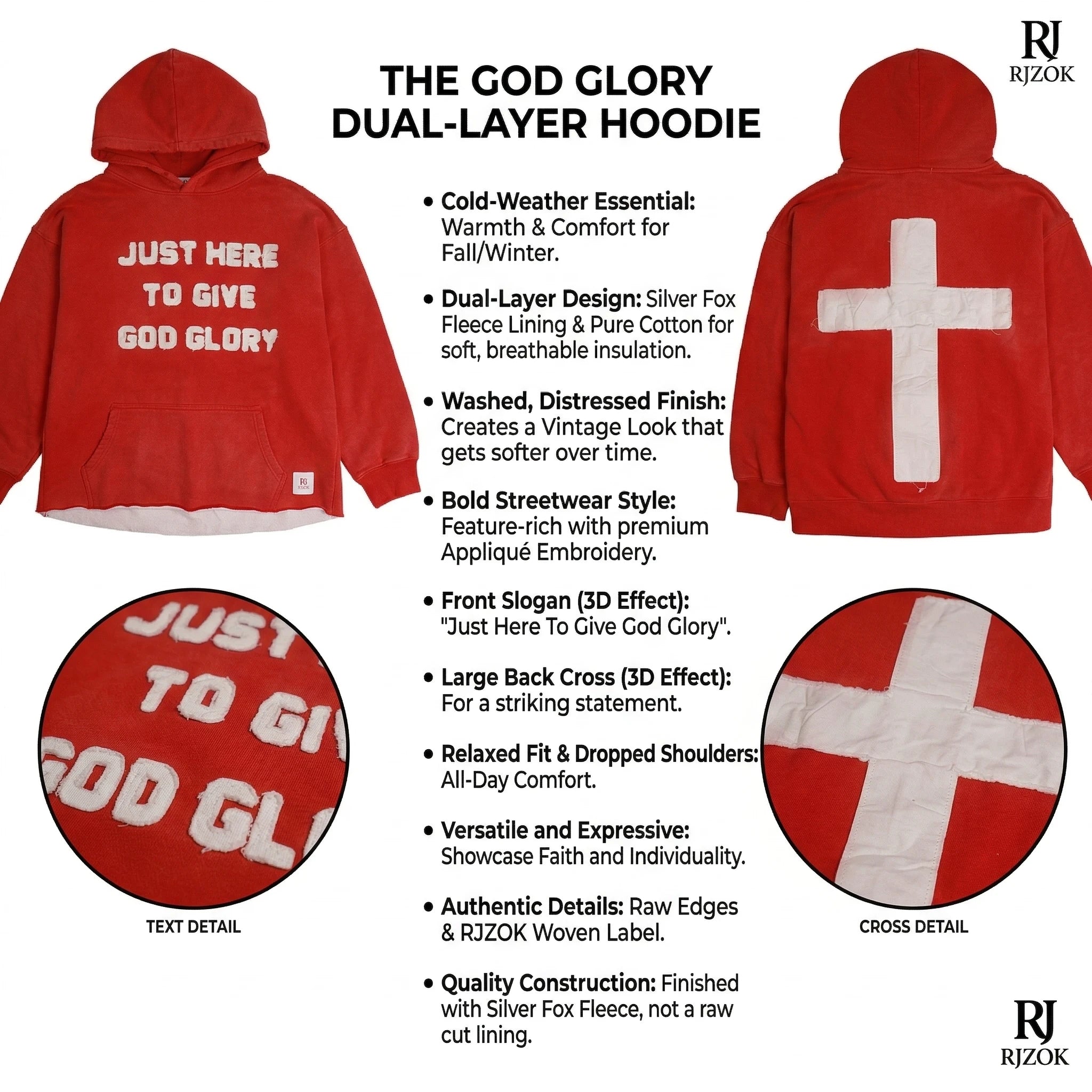 Give God Glory Couple Hoodie