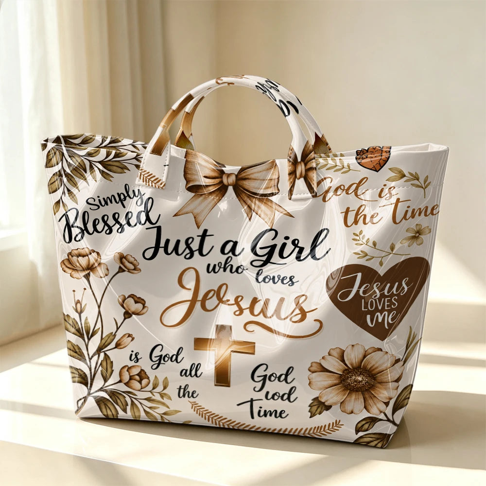 Girl Who Loves Jesus Tote