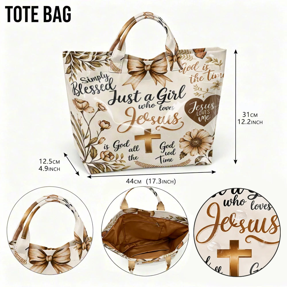 Girl Who Loves Jesus Tote