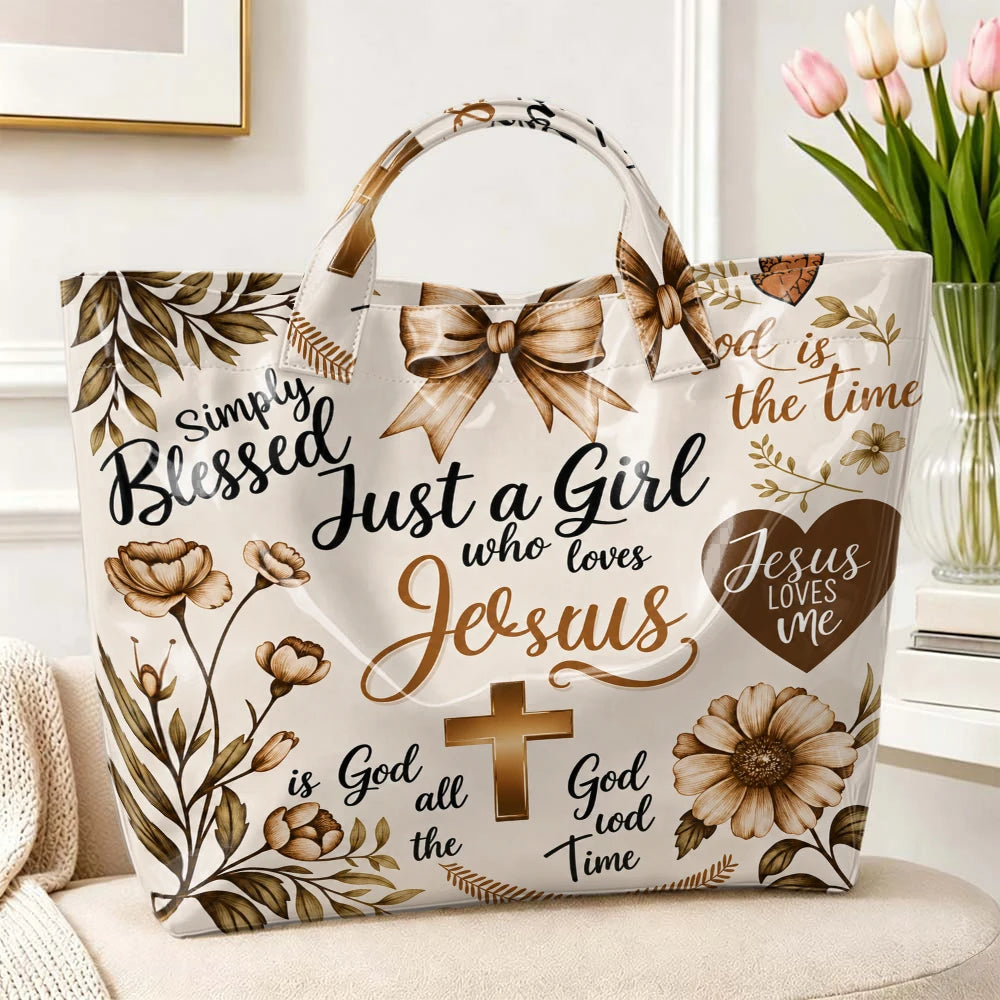 Girl Who Loves Jesus Tote