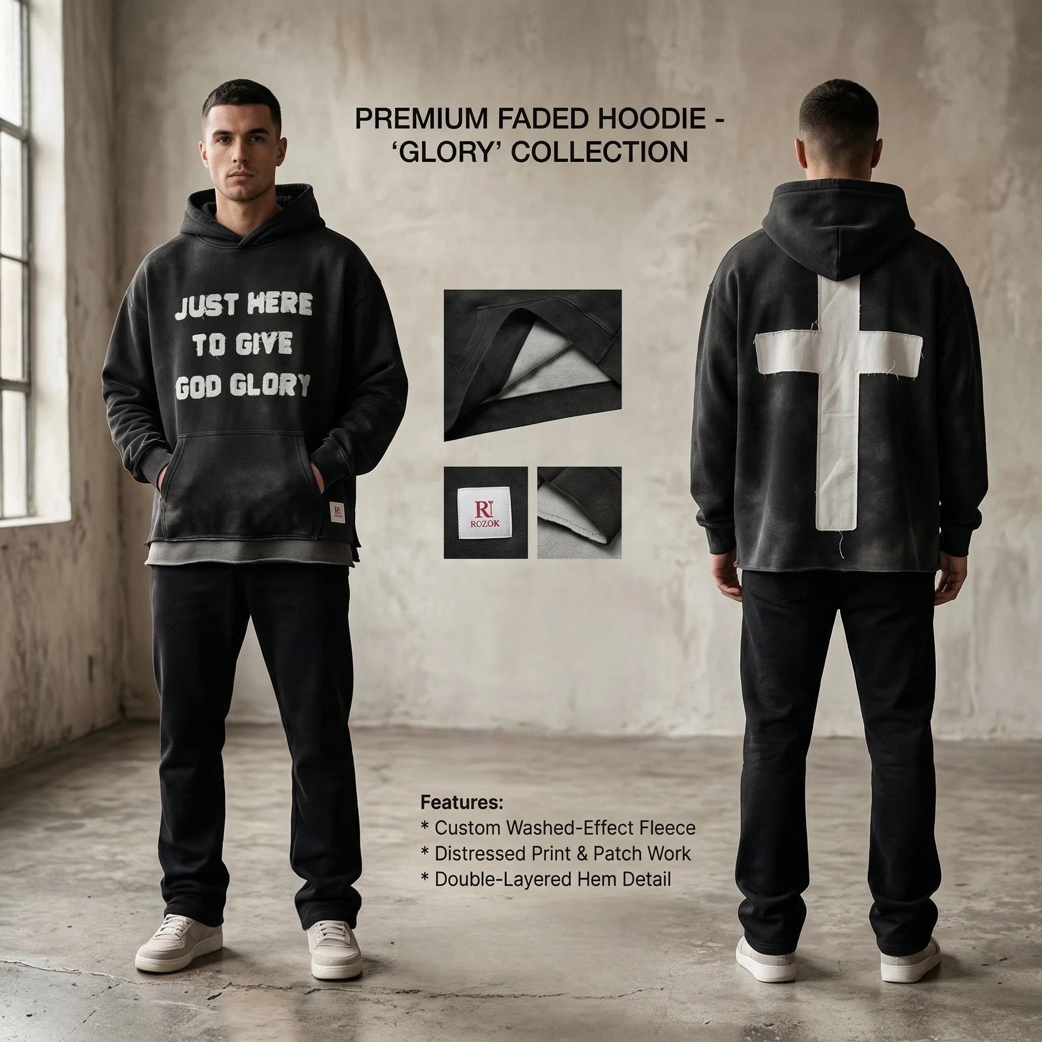 Give God Glory Couple Hoodie