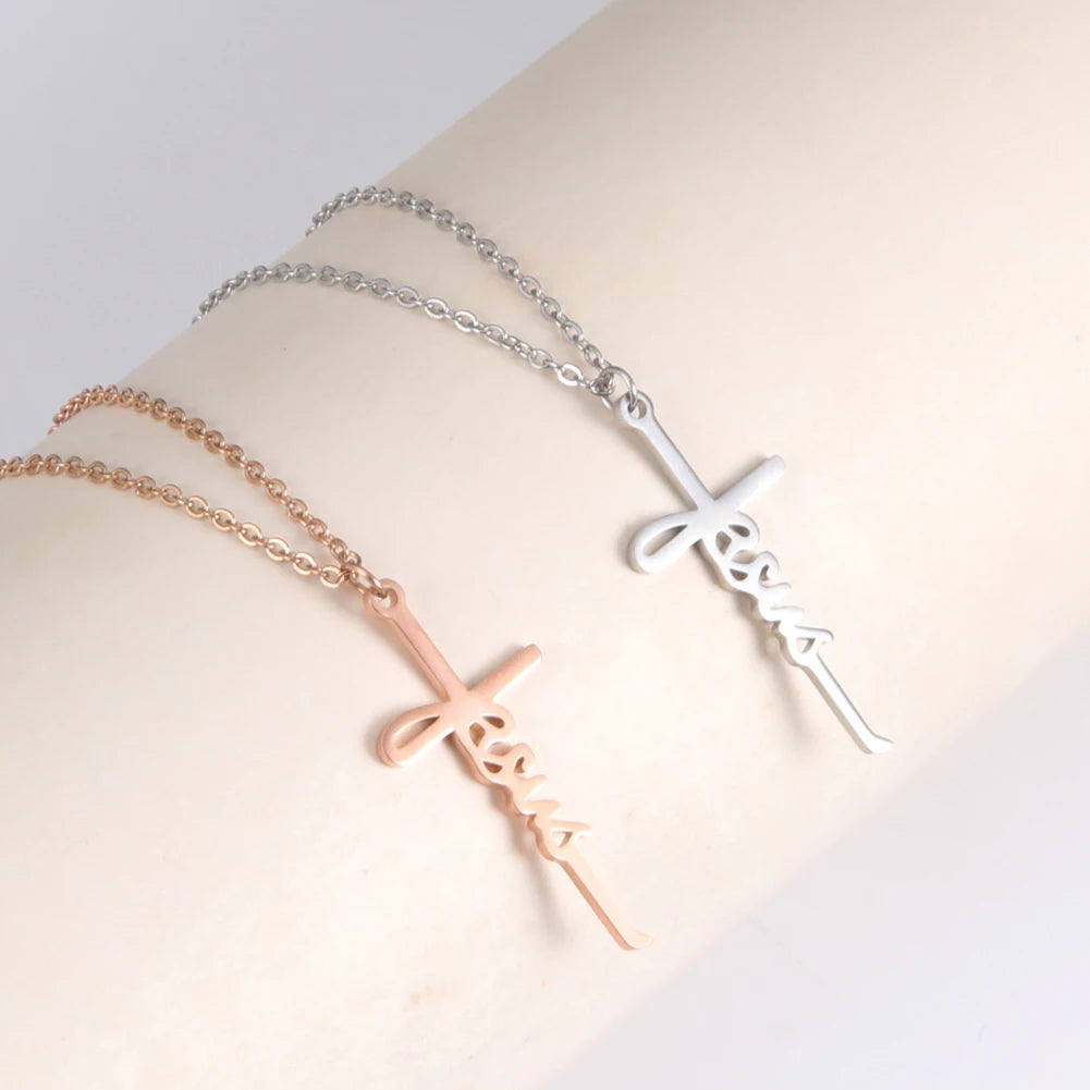 Jesus Cross Pendant Necklace