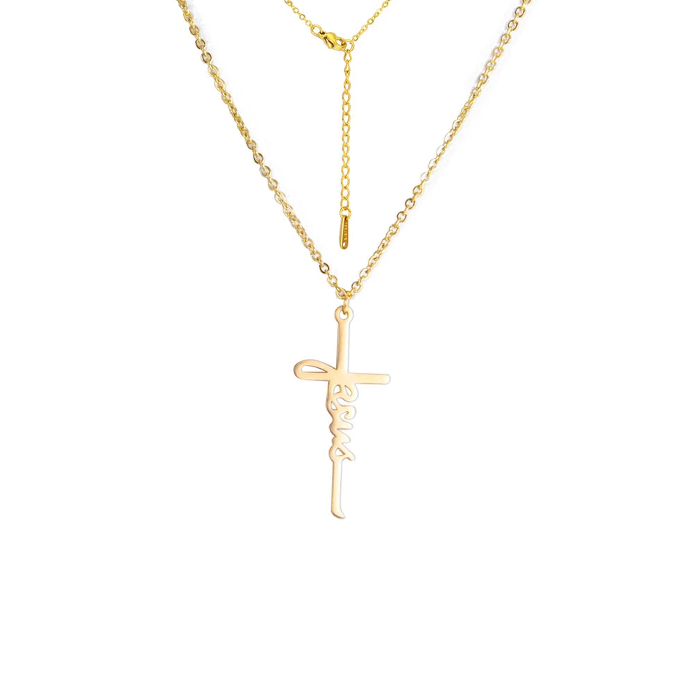 Jesus Cross Pendant Necklace