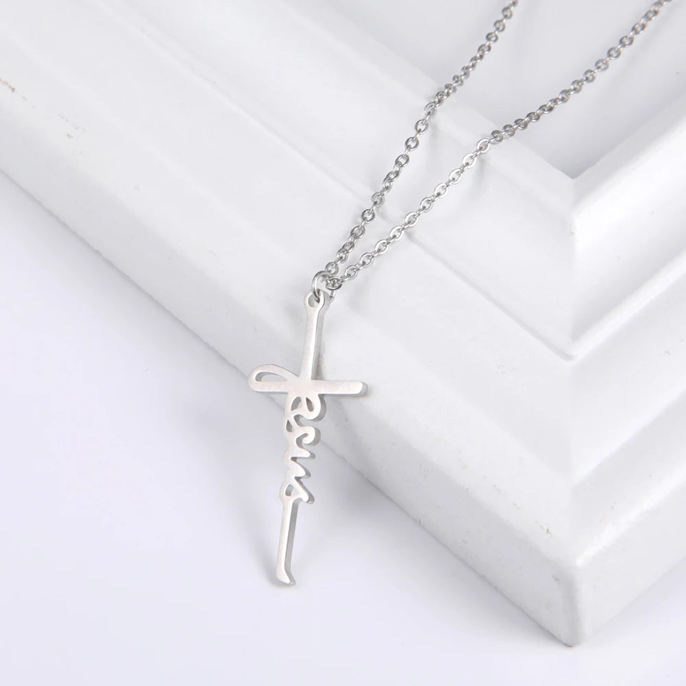 Jesus Cross Pendant Necklace