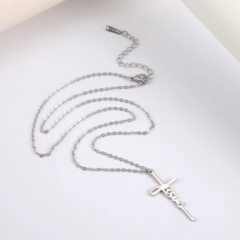 Jesus Cross Pendant Necklace