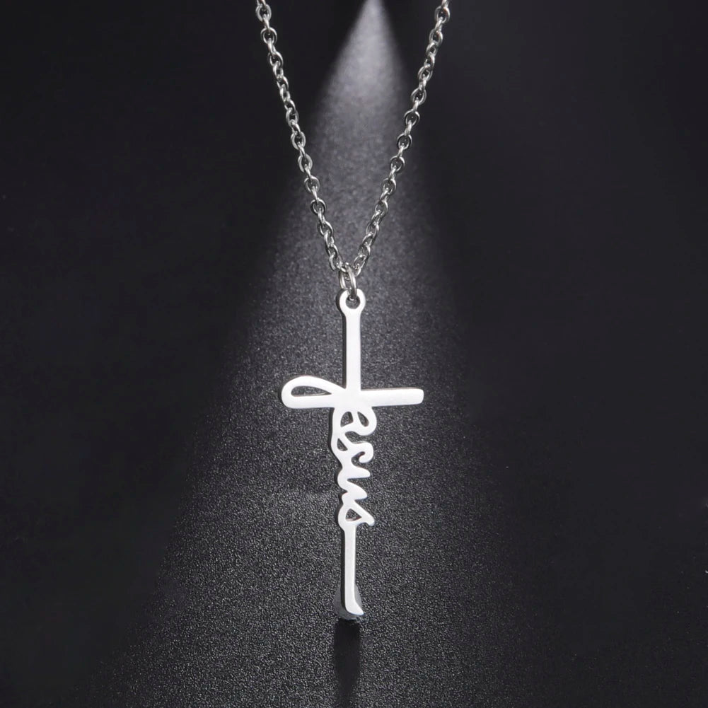 Jesus Cross Pendant Necklace