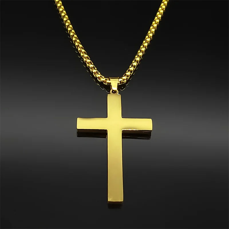 Rhinestone Cross Necklace
