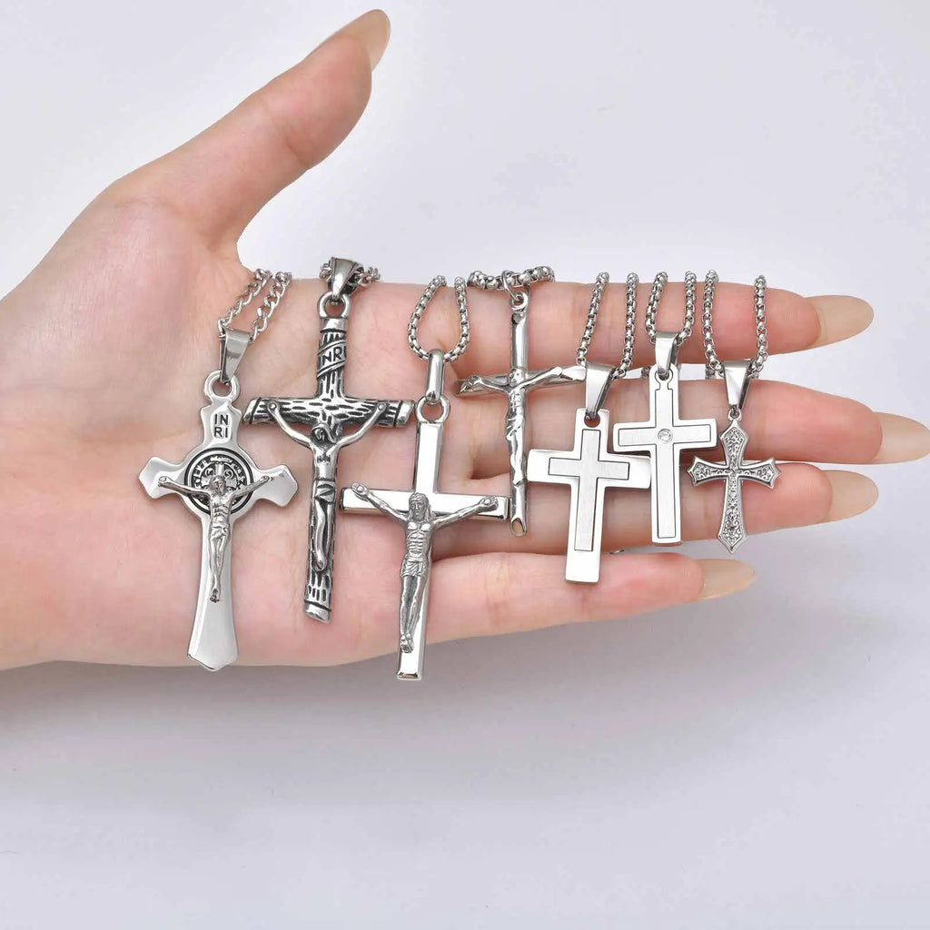 Jesus Cross Pendant Necklace