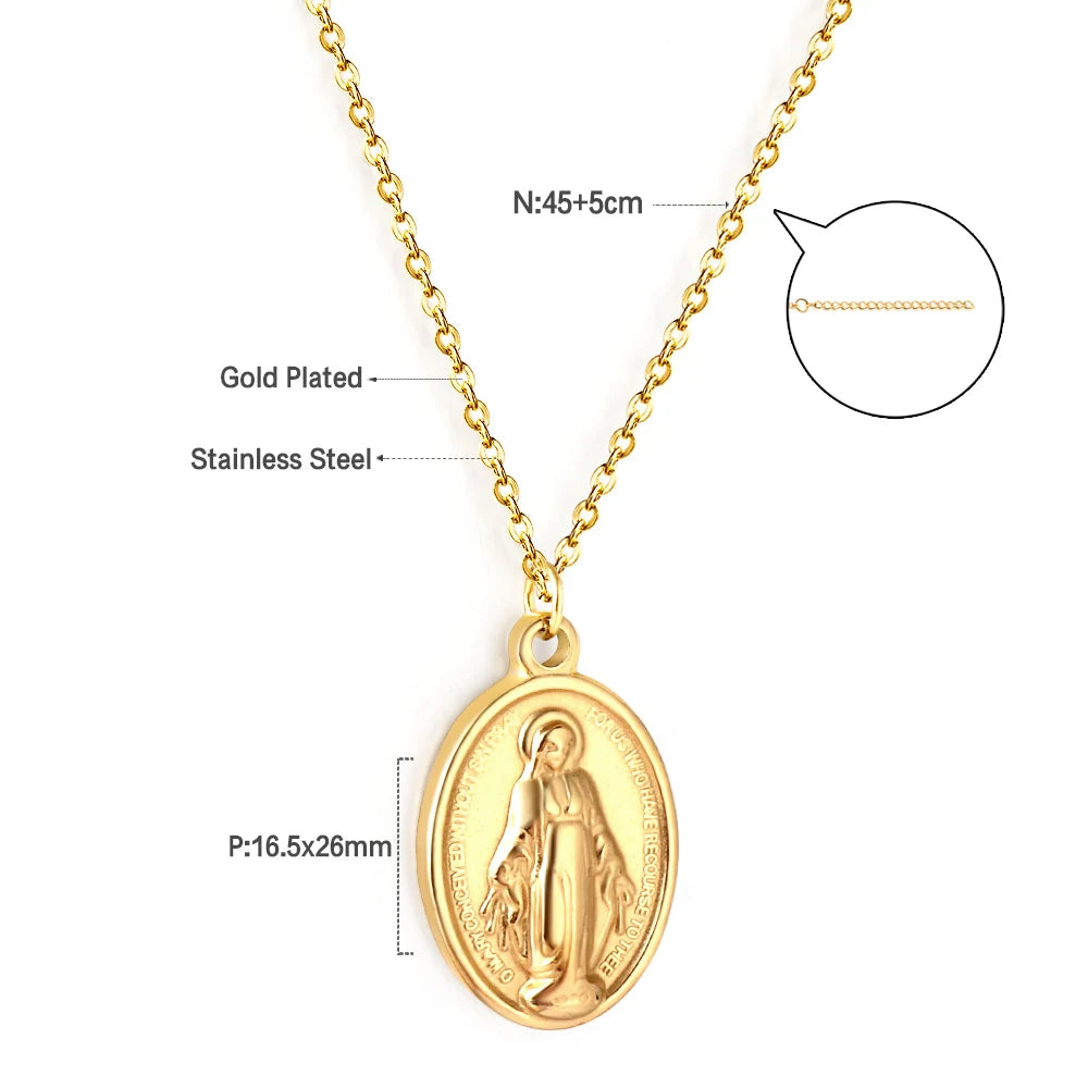 Rosary Cross Necklace