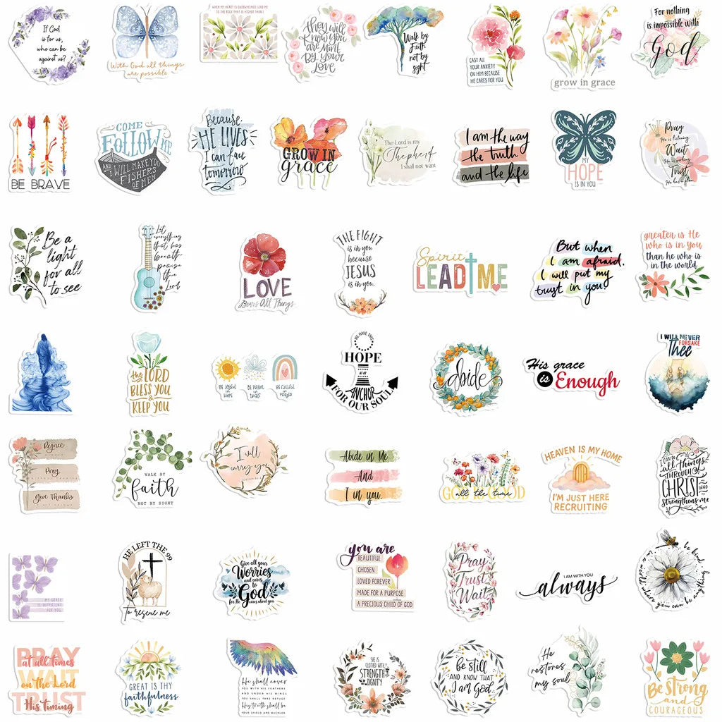 Jesus Phrase Sticker Pack