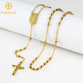 Jesus Rosary Bead Necklace
