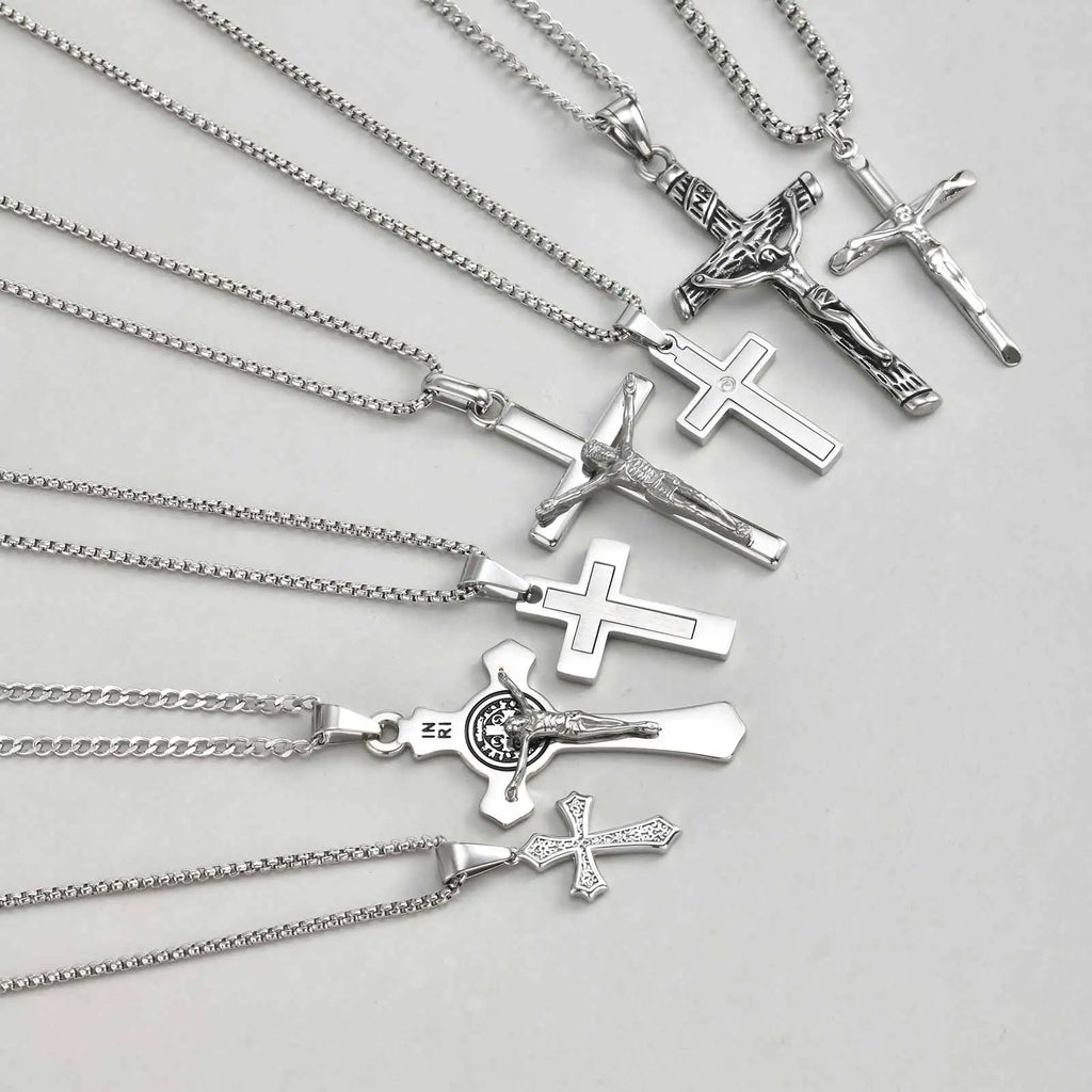 Jesus Cross Pendant Necklace