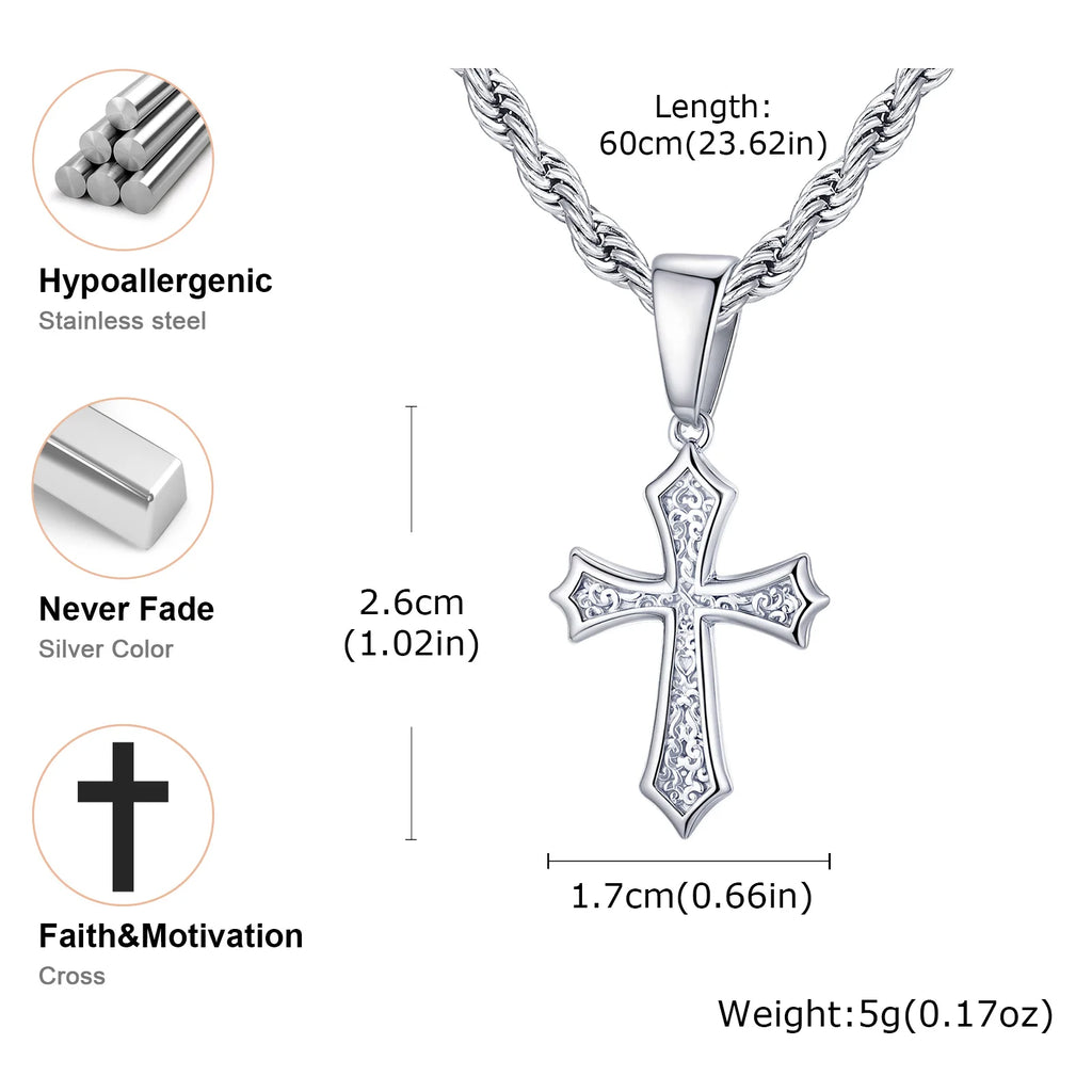 Jesus Cross Pendant Necklace