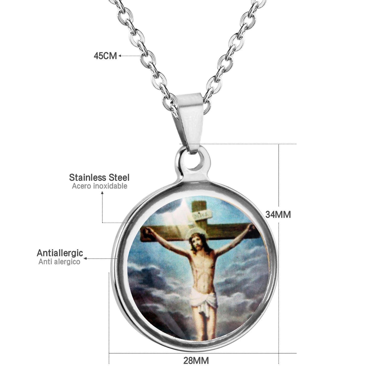 Rosary Cross Necklace