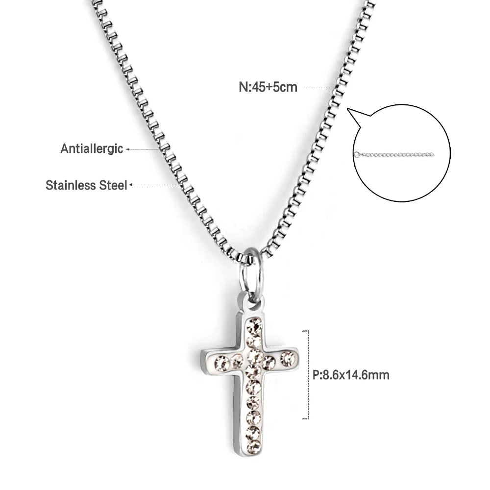 Rosary Cross Necklace