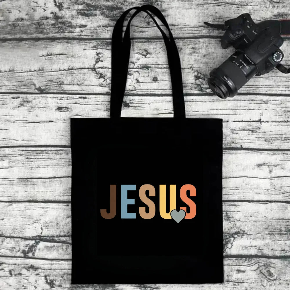 Retro Jesus Heart Tote
