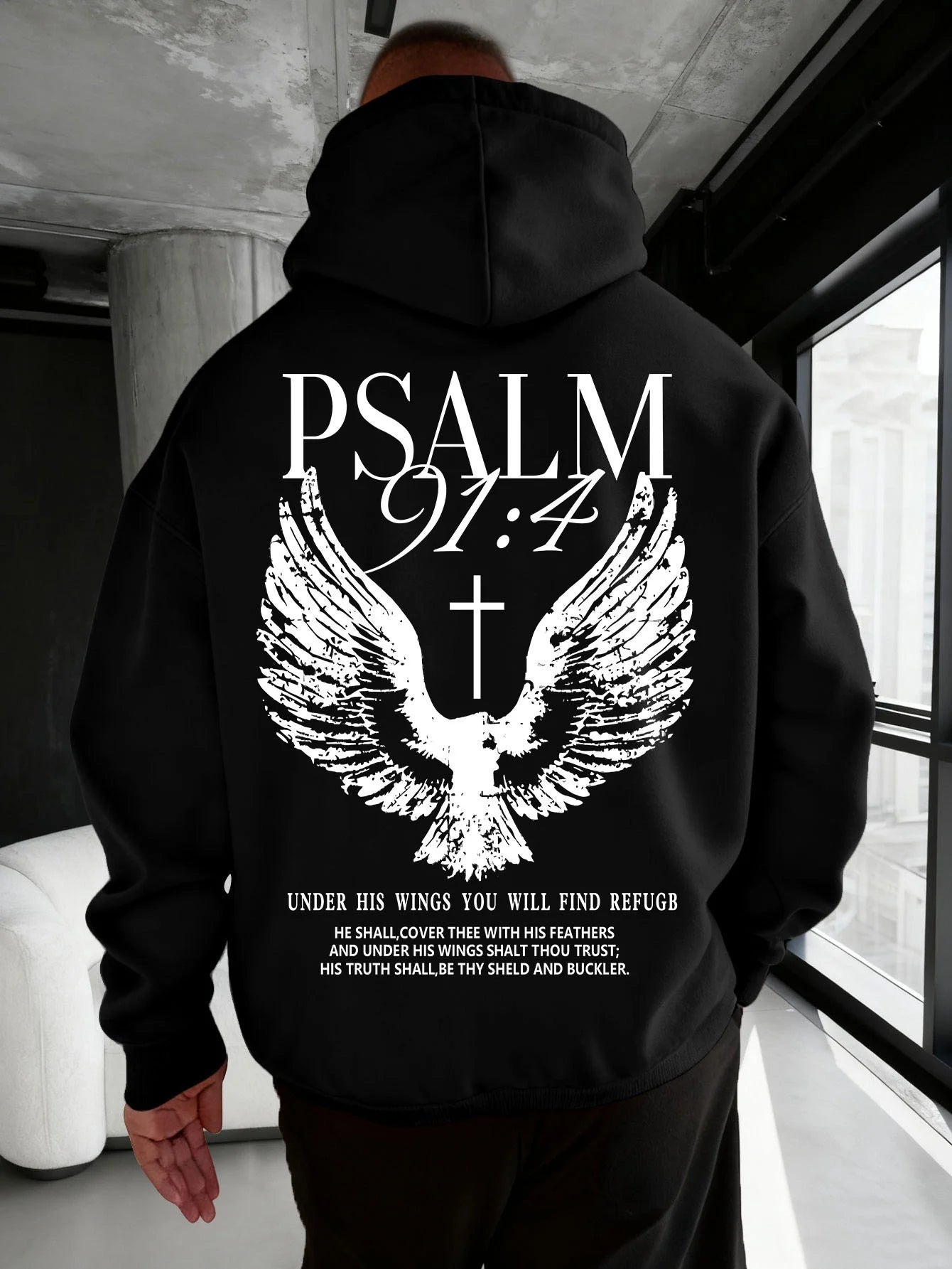 Psalm 91:4 Hoodie