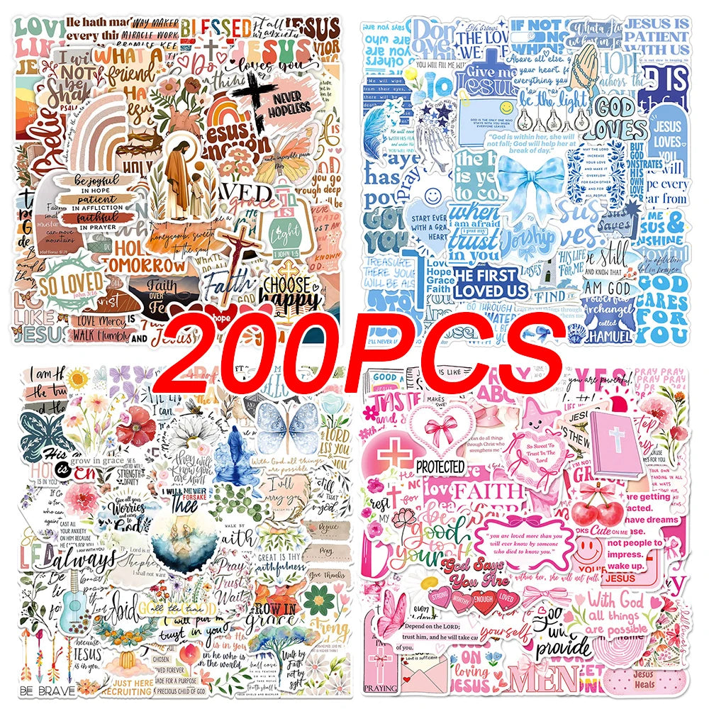 Jesus Quote Sticker Pack