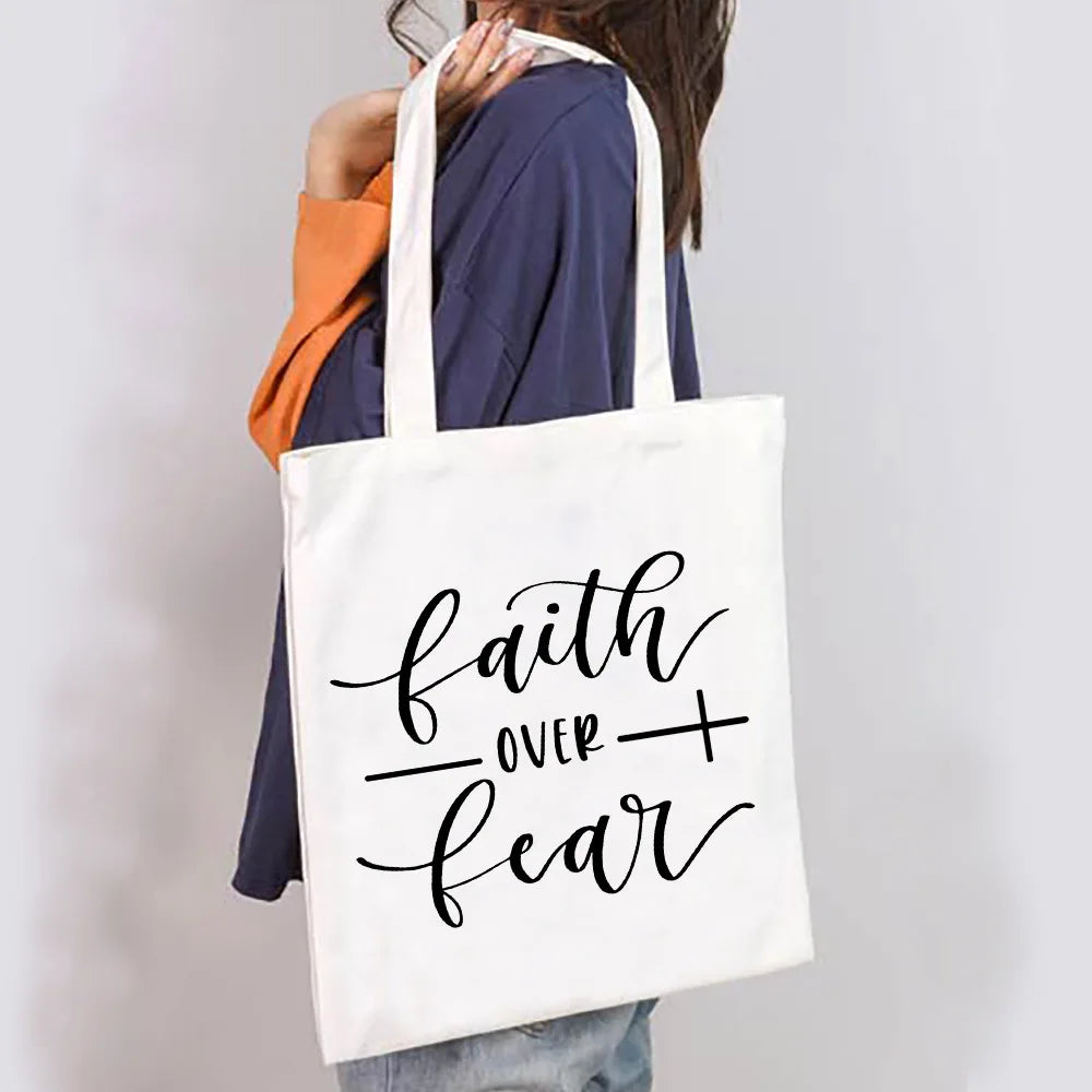 Inspirational Faith Quote Tote