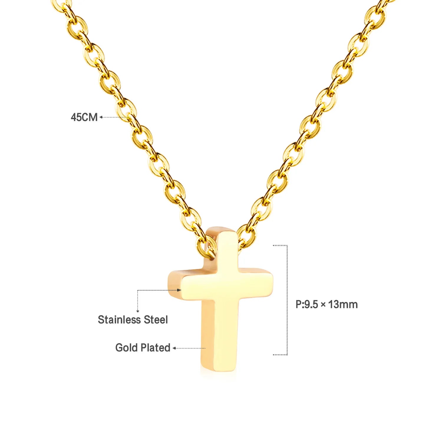 Rosary Cross Necklace