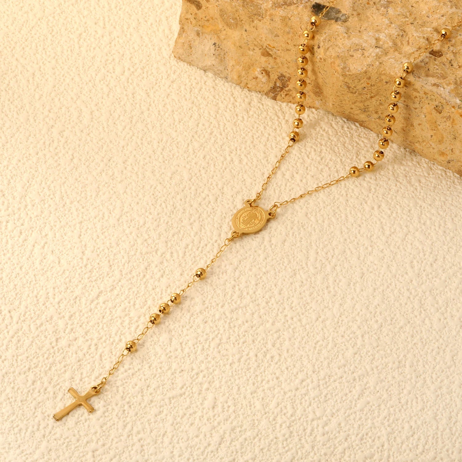 Rosary Cross Necklace