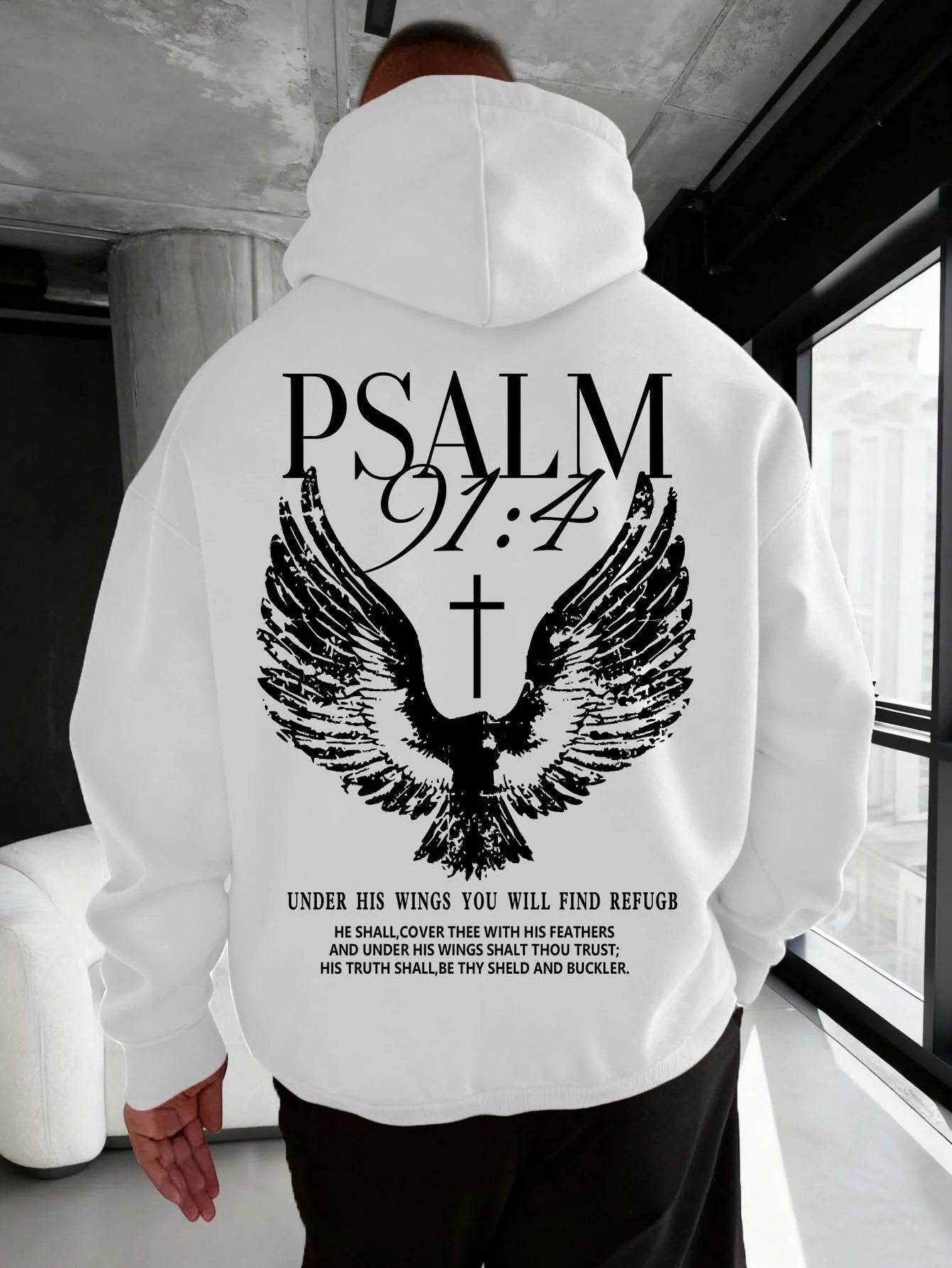 Psalm 91:4 Hoodie
