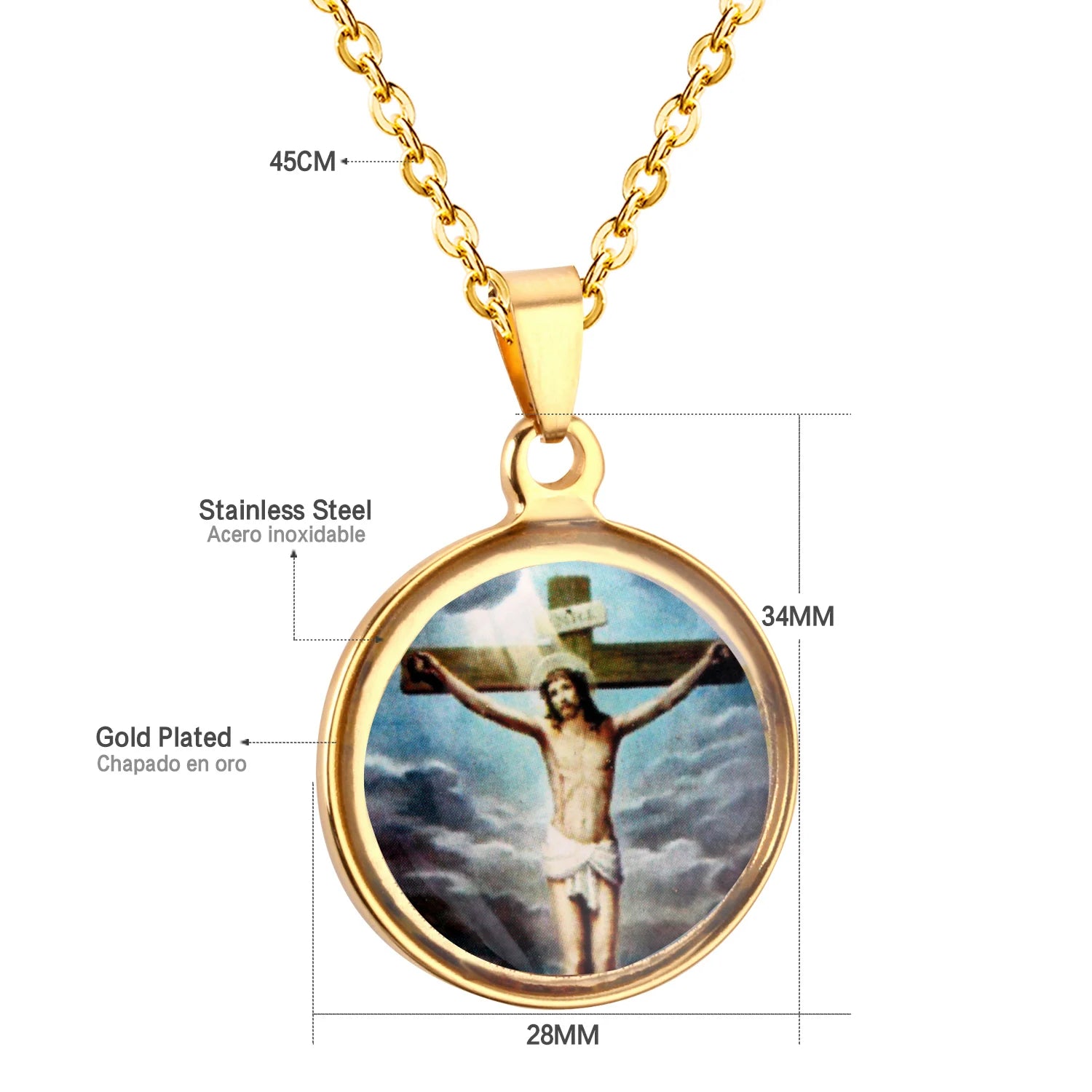 Rosary Cross Necklace