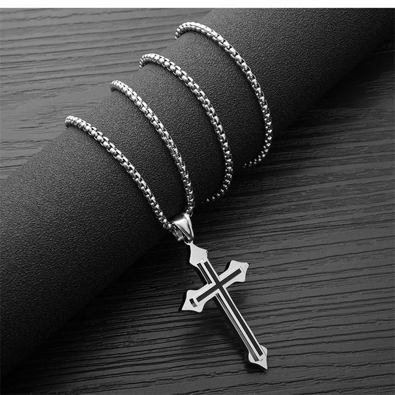 Gothic Cross Pendant Necklace
