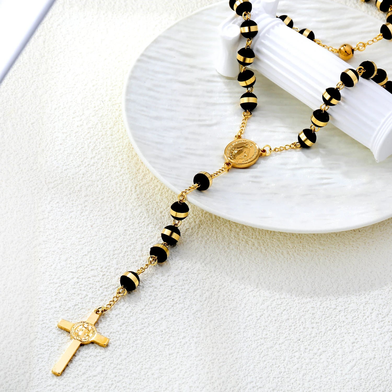 Rosary Cross Necklace