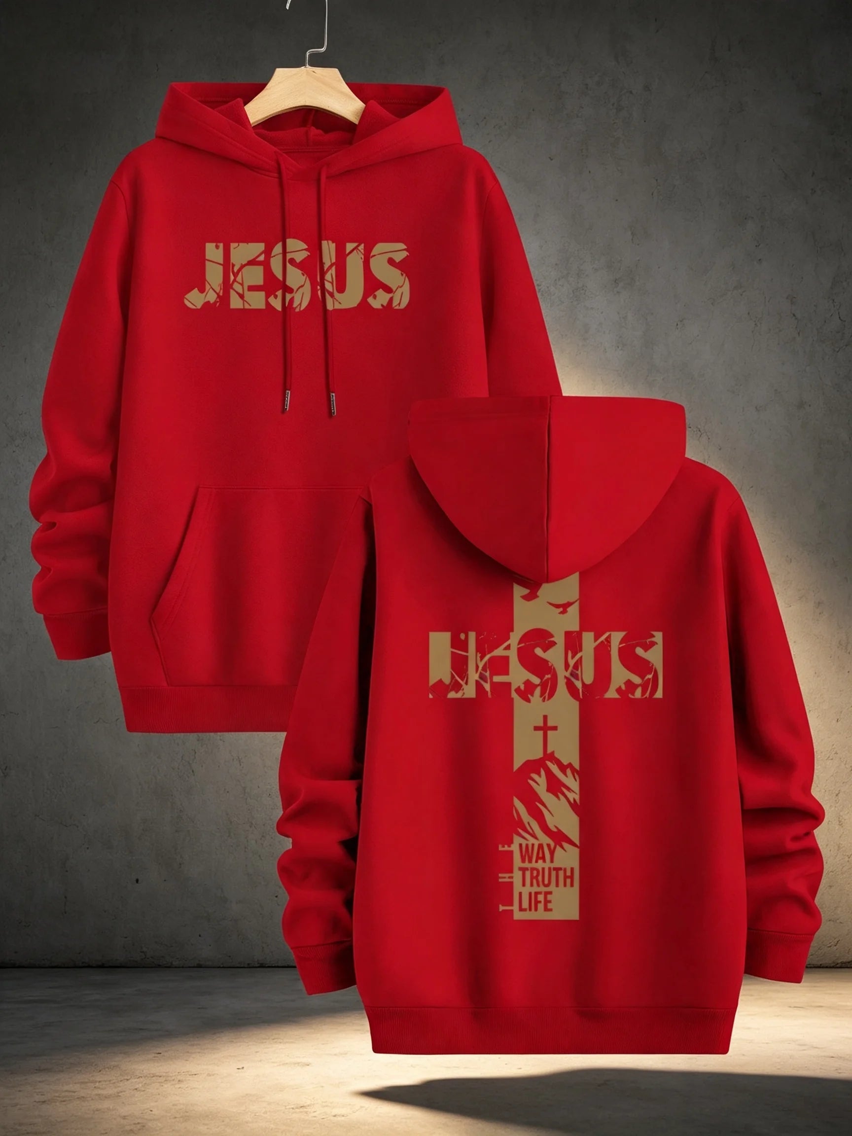 Casual Print Hoodie