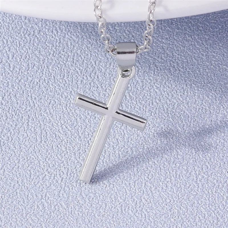 Zircon Crystal Cross Necklace