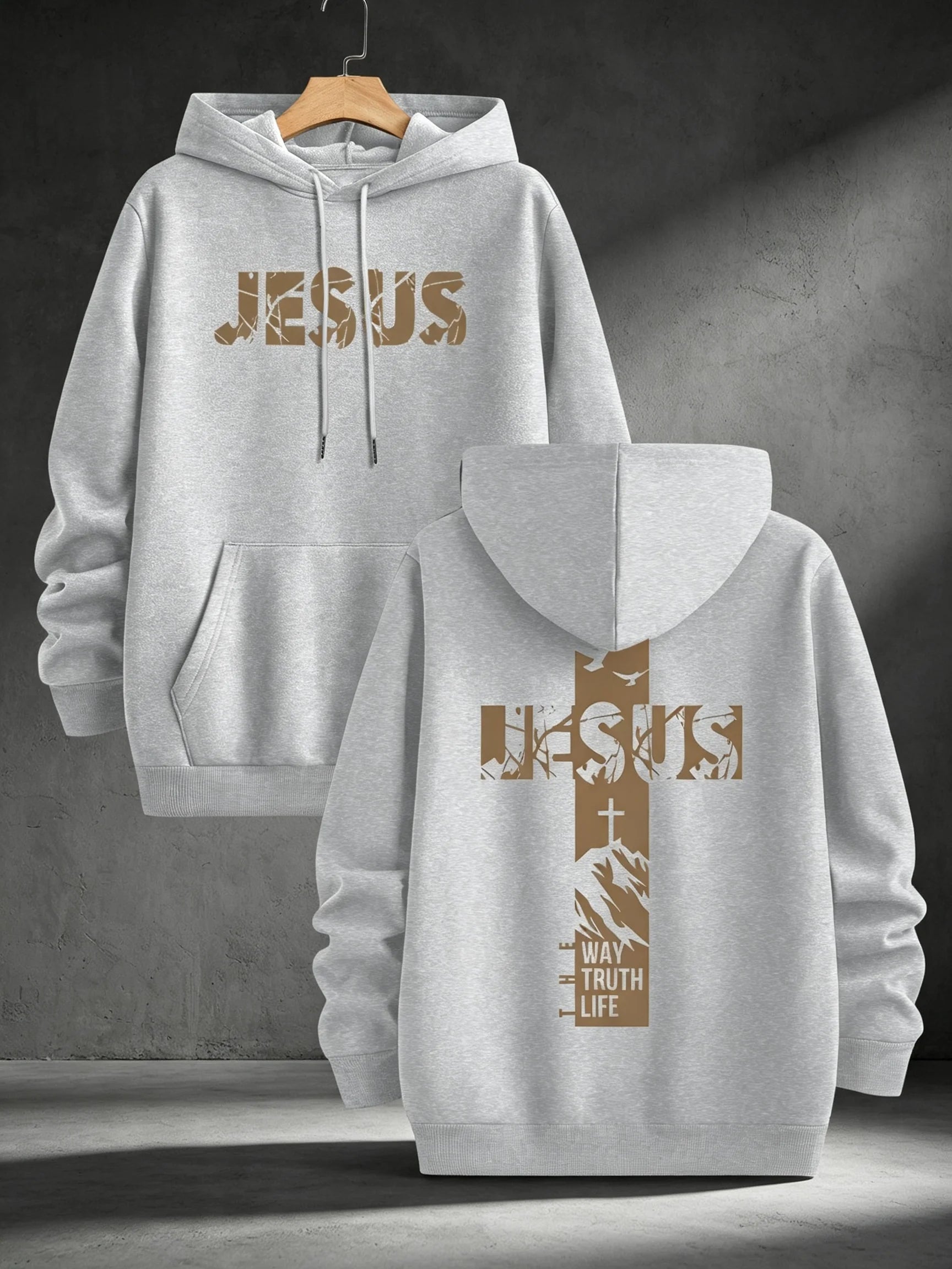 Casual Print Hoodie