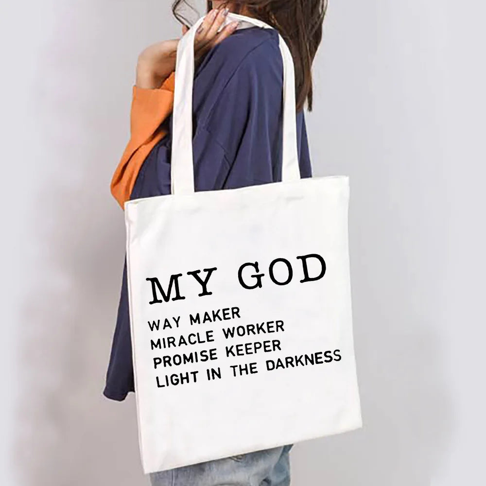 Inspirational Faith Quote Tote