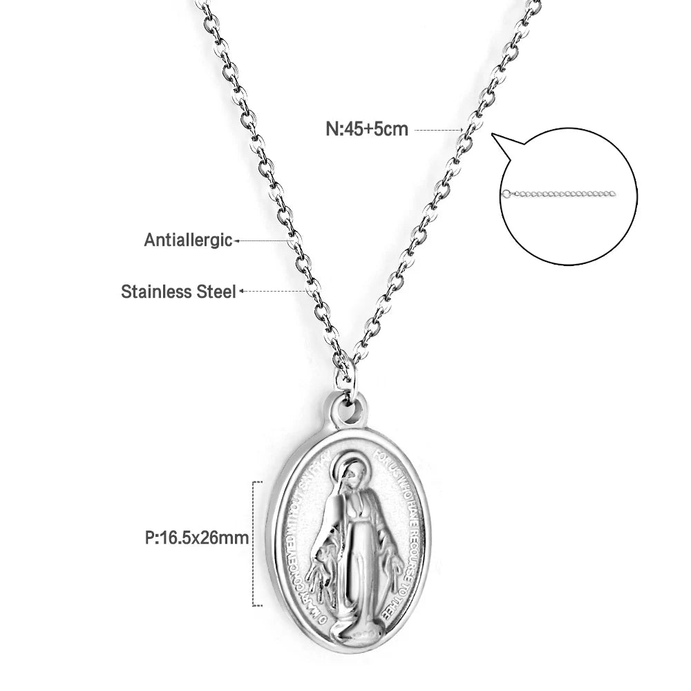 Rosary Cross Necklace